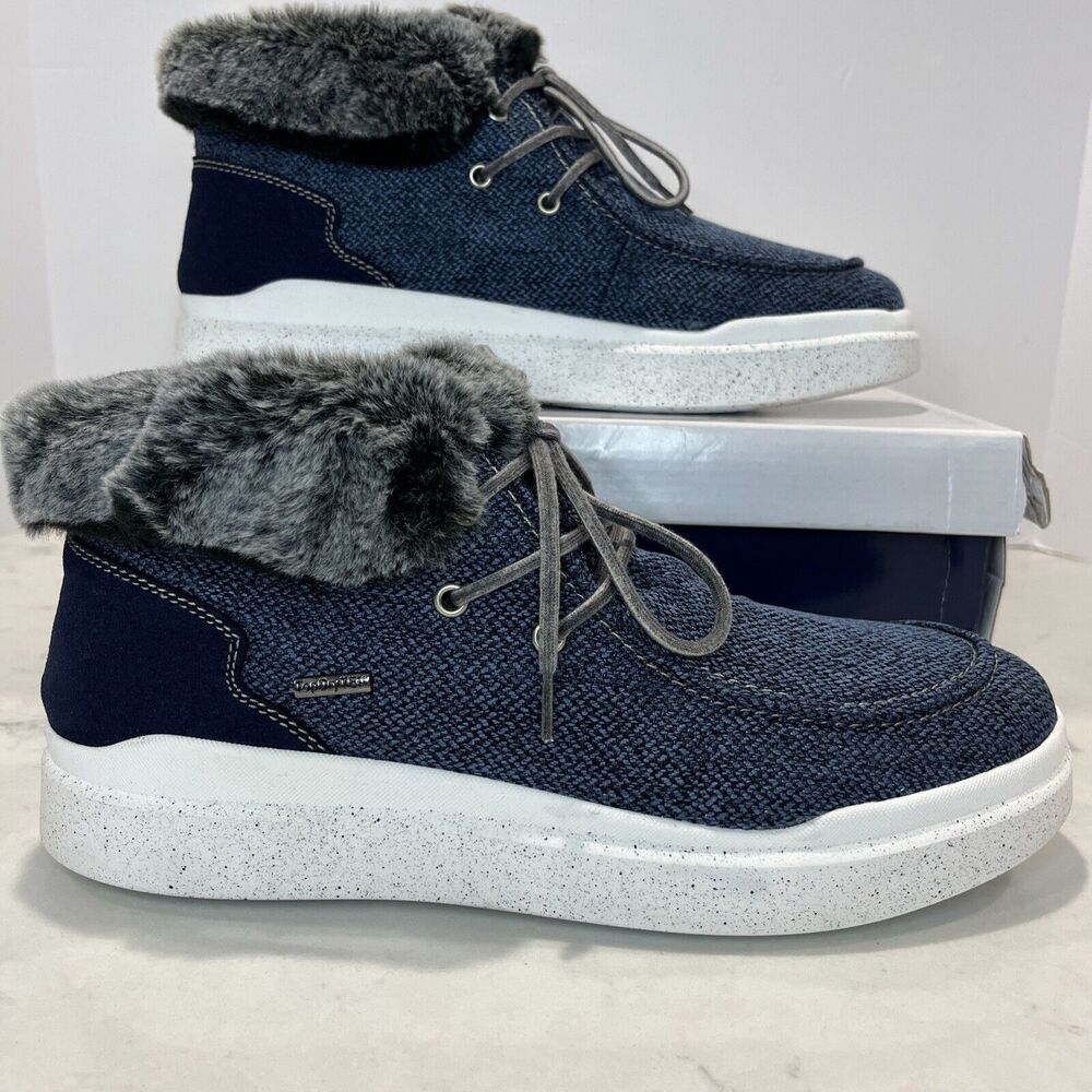 Romika NEW Ankle Faux Fur Sneaker Boot EU 42 US 11 Helsinki Blue‎ Comfort Bootie